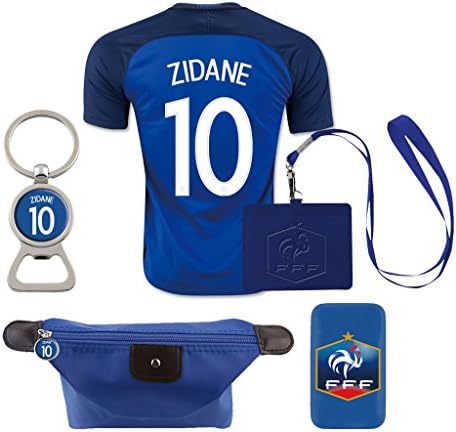#10 Zidane (6 in 1 Combo) France Away Match Soccer Adult EURO 2016 Jersey
