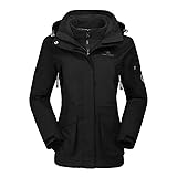 CAMEL CROWN Womens Waterproof Ski Jacket 3-in-1