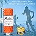 Fit Nation Foam Roller for Muscle Massage with Exercise Book, Ultra Strong Solid Core Muscle Roller for Deep Pain Relief in Your Aching Legs and Body. Ideal for Runner Cyclist Cross Fit Athlete
