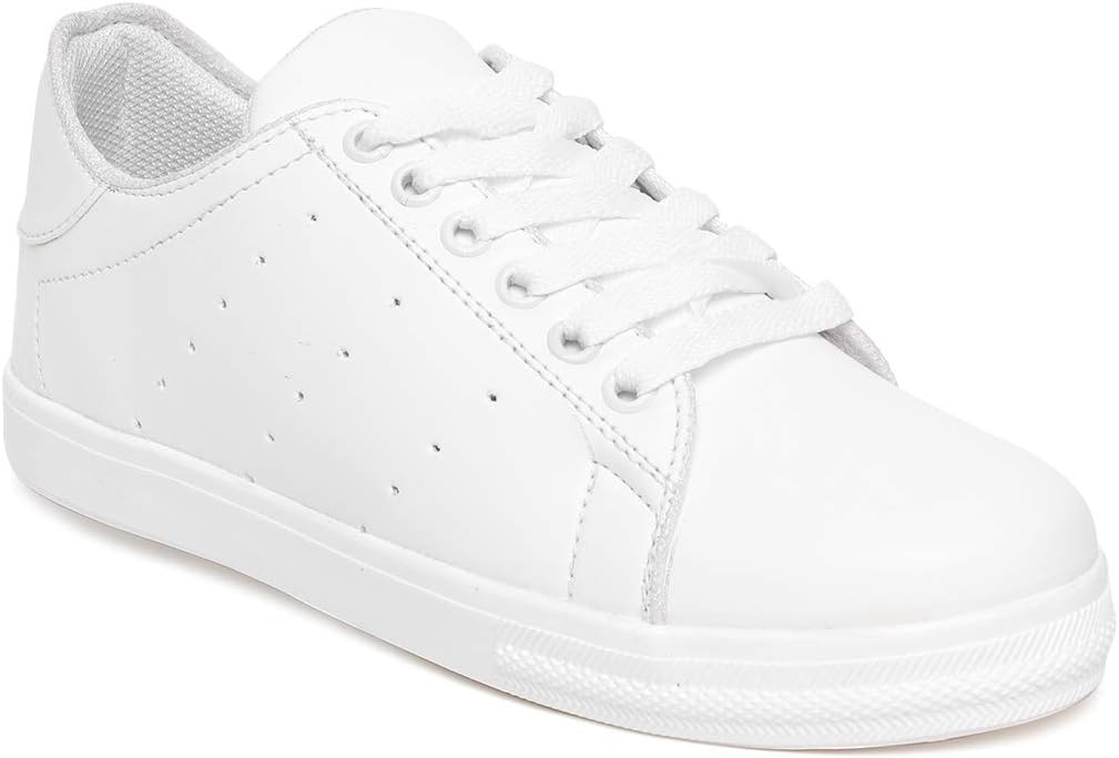 Dainty Pure White Casual Shoes for Women and Girls
