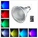 DUDU Led Colored Light Bulb E27 10W PAR30 RGB Dimmable Spotlight 16 Color Changing with IR Remote Control for Home, Living Room, Party Decoration Waterproof Indoor Floodlight