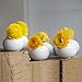 Chive - Set of 6 JoJo Small Oval Ceramic Flower Vase, Decorative Modern Floral Vase for Home Decor Living Room Centerpieces and Events, Cute Bud Vase (White)