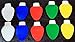 Reflective Christmas Light Bulb-Shaped Magnets