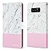 BENTOBEN Galaxy Note 8 Case, Note 8 Wallet Case, PU Leather Marble Pattern Design Folio Flip Kickstand Card Holder Slots Wrist Strap Protective Phone Cases Cover for Samsung Galaxy Note8, Rose Gold