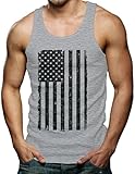 Big Black American Flag Men's Tank Top T-shirt