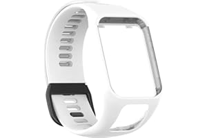 ICRPSTU Compatible with Tomtom Runner 2 3,Spark 3,Golfer 2,Adventurer - Silicone Replacement Strap Bracelet Wristband - GPS Smart Watch Accessories
