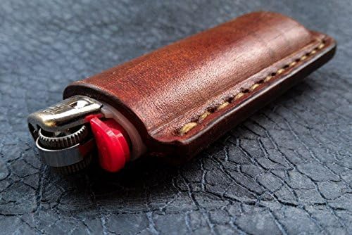Lighter Pouch made to fit BIC lighters, Lighter Sleeve, Leather Lighter Keyring, Bic lighter case, Bic case, Bic lighter cover, Lighter Case, Lighter Case