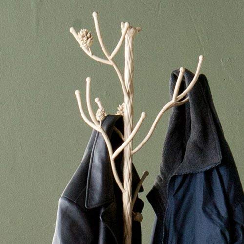Southern Enterprises Bird & Branch Hall Tree - All Metal Construction Coat Rack w/French Vanilla Finish - Entryway - Thumbnail 3
