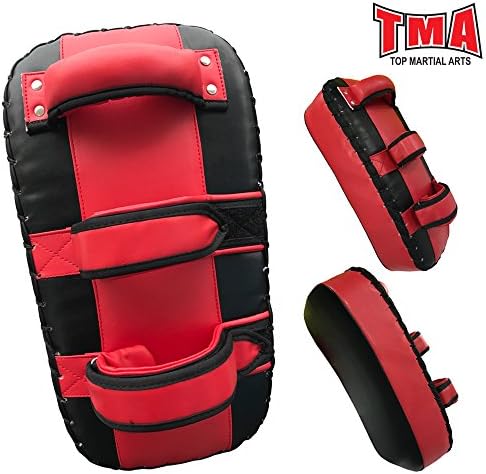 TMABoxing Strike Curve Arm Pads Thai Kicking Punching MMA Muay Martial Arts US (Single)