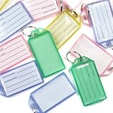 40pcs Coded Key Tag with Label Window Ring Holder with LCD Cleaner Stylus (Hard Plastic) by Rienar