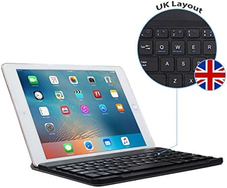 INorton 9-10.1 inch Keyboard Case, PU Leather Smart Stand Case with Detachable Wireless Bluetooth Keyboard for Android,Microsoft,Apple