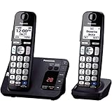 Panasonic KX-TGE232B Cordless Phone, 2 Handsets