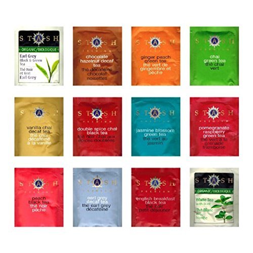 Tea Bags Sampler Assortment, 48 Individual Flavors Of Stash Teas