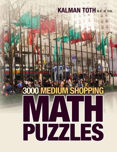 3000 Medium Shopping Math Puzzles Paperback – 20 Jan 2014