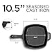 Westinghouse WFL75 Select Series Seasoned Cast Iron 10 1/2 Inch Square Grill Pan
