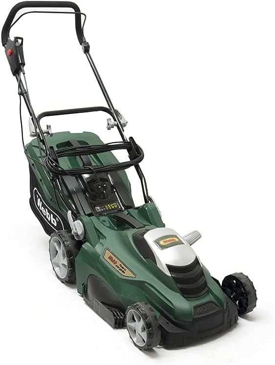 Webb Classic WEER40 Electric Rotary Lawnmower 40cm 5 Heights 50L Bag 1800W
