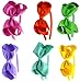 Syleia Fashion Headbands with 4 inch Bow, Set of 6 Pink, Orange, Green, Lavender, Teal and Yellow - School and Playtime Perfect Hair …