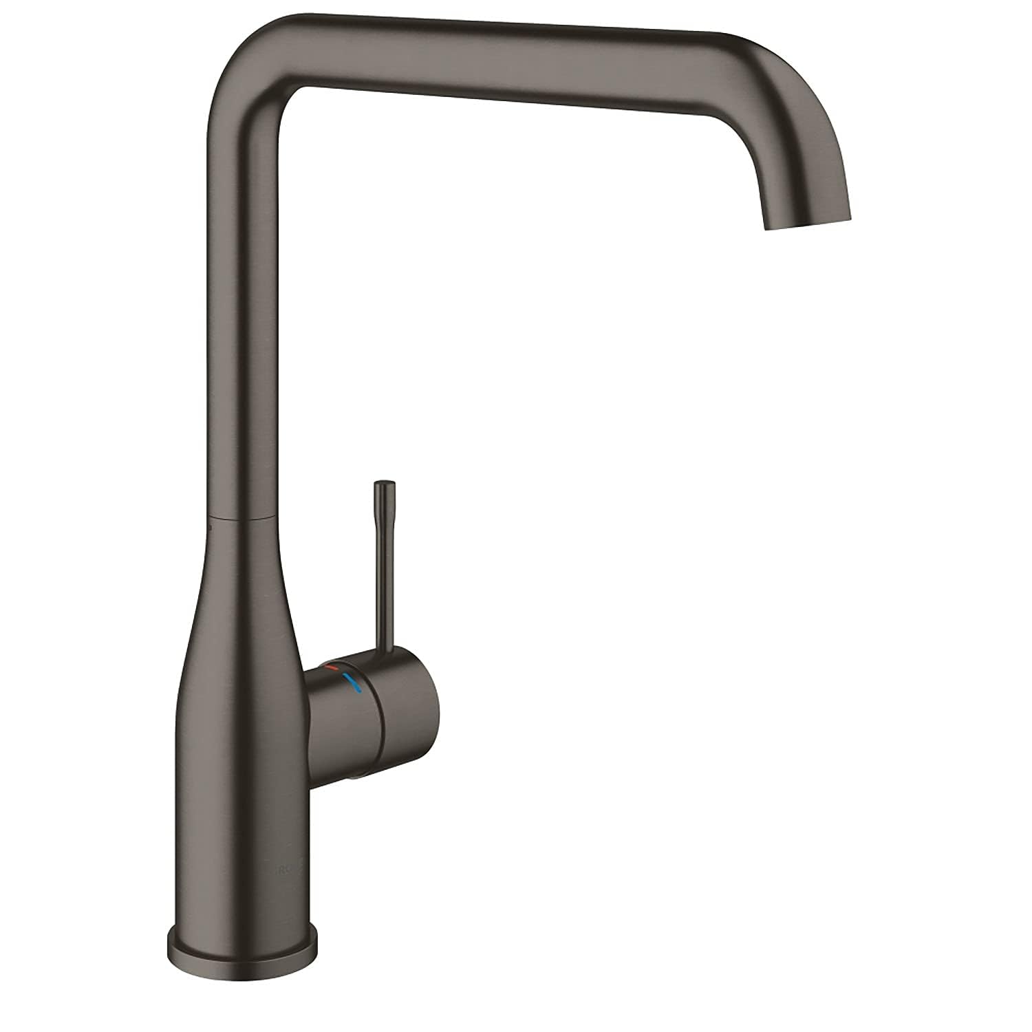 GROHE Essence Kitchen Mixer Tap (High L-Spout 300 mm, 28 mm Ceramic Cartridge, Adjustable Swivel Area 360°, 3/8 Inch Tails), Brushed Hard Graphite, 30269AL0
