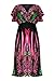 G2 Chic Women's Spring Summer Casual Printed Patterned Stretch Midi Dress