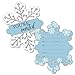 Big Dot of Happiness Winter Wonderland - Shaped Fill-in Invitations - Snowflake Holiday Party and Winter Wedding Invitation Cards with Envelopes - Set of 12