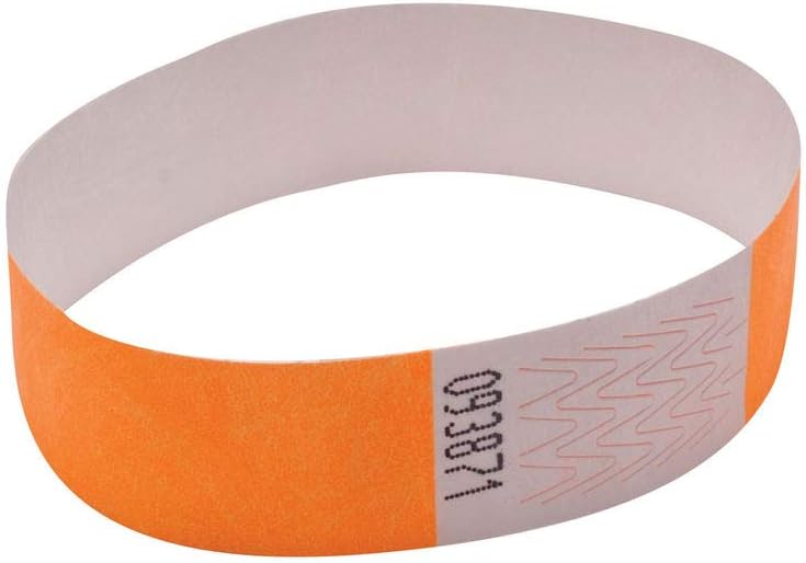 Announce Wrist Band 19mm Orange (Pack of 1000) AA01836, 19 mm