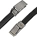 Belt for Men, Genuine Leather Ratchet Dress Comfort Belt with Slide Click Buckle, Trim to Fit (28