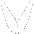 Savlano 925 Sterling Silver Solid 0.8mm Box Adjustable Bolo 14-24 Inch Chain Necklace For Women - Made in Italy Comes With a Gift Box