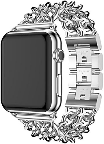 Apple Watch Band 42mm, iWatch Bands 42mm Apple Watch Series 3 Series 2 Stainless Steel Silver Replacement Bracelet Watch Strap Band