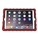 Apple iPad Air 2 Hideaway with Stand Red Gumdrop Cases Silicone Rugged Shock Absorbing Protective Dual Layer Cover Case