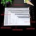 eBoot 6 Pieces Multi-size Zipper File Bags Paper Document Bag Mesh Documents Pouches with Cleaning Cloth for Organize Supplies, Cosmetics, Travel Accessories