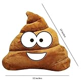 The Gags ®-Emoji Emoticon-Soft-Plush Poo-Poop-Pillow-12 Inches
