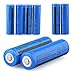 Garberiel 10pc 3000mAh 3.7V Rechargeable 18650 Battery Li-ion Battery Flashlight Battery Button Top Battery