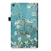 Fintie Folio Case for Amazon Fire HD 8 (Previous Generation - 6th) 2016 release - Slim Fit Premium Vegan Leather Standing Protective Cover With Auto Wake / Sleep, Blossom