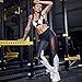 Pocciol Mesh Yoga Leggings, High Waist Trousers Pacthwork Women Pants for Workout (L, Black)