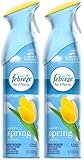 Febreze Air Effects Air Freshener Spray - Limited Edition Happy Spring - Juicy Petals - Net Wt. 9.7 OZ (275 g) Per Can - Pack of 2