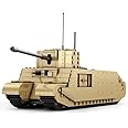 MISINI 77032 TOG II Heavy Tank Building Blocks Set, WWII Military British Main Battle Tank Building Kit, 1427 PCS Large MOC Tank Model Toy Kits for Adults(World of Tanks License)