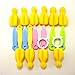 Cindy&Will 10Pcs BPA Free Nipple/Baby Milk Bottle Pacifier Sponge Cleaning Brushes Cleaner Set for All Wide and Standard Nipples, Assorted Color