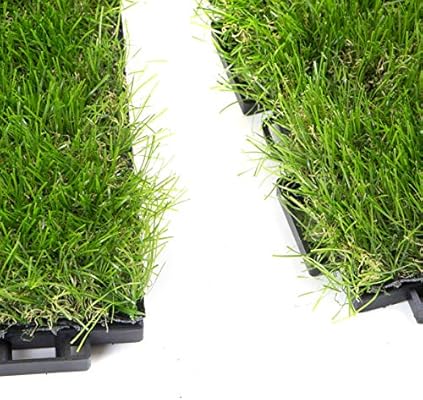 Sti Mattonelle Prato Sintetico 30mm 30cm X 30cm 9 Pezzi 081 Metri Quadri Click Clack Incastro Modulare