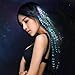 Rainbow Colors LED Lights Hair, Light-Up Fiber Optic LED Hair Barrettes Party Favors for Party, Bar Dancing Hairpin, Hair Clip, Multicolor Flash Barrettes Clip Braid, 12 Pack