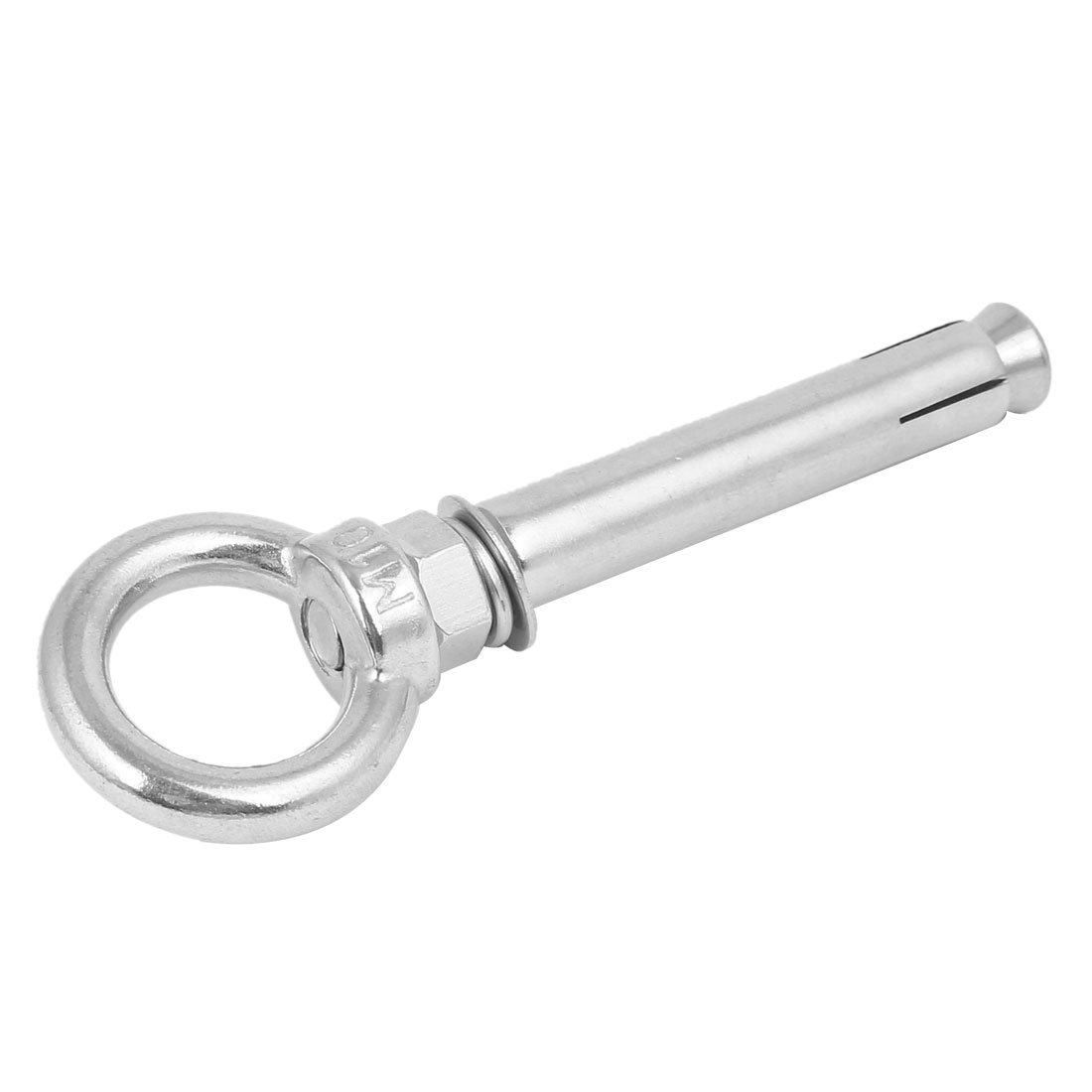 Sourcingmap M10x100mm 304 Stainless Steel Ring Lifting Sleeve Expansion Closed Hook Eye Bolt