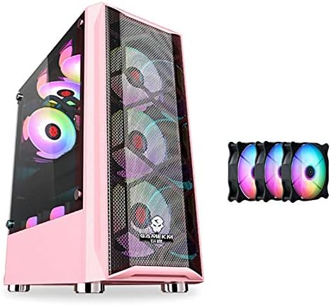 Pcケース コンピュータケースミドルタワーデスクトップatxケースのusb 3 0ポート 透明なガラスパネル8ファン体位 サポート水は冷却します Fan 5 Size 信用