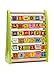Wooden Alphabet Abacus Activity Center For Toddlers & Kids 1-5 Years –Educational Playing Station For Learning Letters, Numbers, Colors & Small Words –Made Of Non-Toxic Wood W/ Water-Based Colors