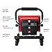 Globe Electric 6622901 Ultra Bright Rechargable LED Worklight, Magnetic, 20W, 1900 Lumens, 5000K, 7.4V, 8800 mAh, Li-Ion Battery, 8hr Charge, Red Finish, Portable