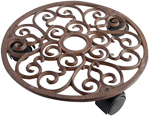 20" Plant Caddy. Combine Rolling Stand Trolley with Decorative Flower Pot or Planter to Decorate Your Garden, Patio, Deck, Home &amp; Poolside. Heavy Duty Wheeled Dolly Is Great for Outdoor &amp; Indoor Decor