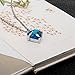 IMEIM Glass Cremation Jewelry Always in My Heart Birthstone Pendant Urn Necklace Ashes Holder Keepsake