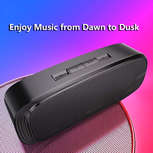 LENRUE Bluetooth Speaker, Wireless Portable Speaker with Loud Stereo Sound, Rich Bass, 12-Hour Playtime, Built-in Mic. Perfect for iPhone, Samsung and More