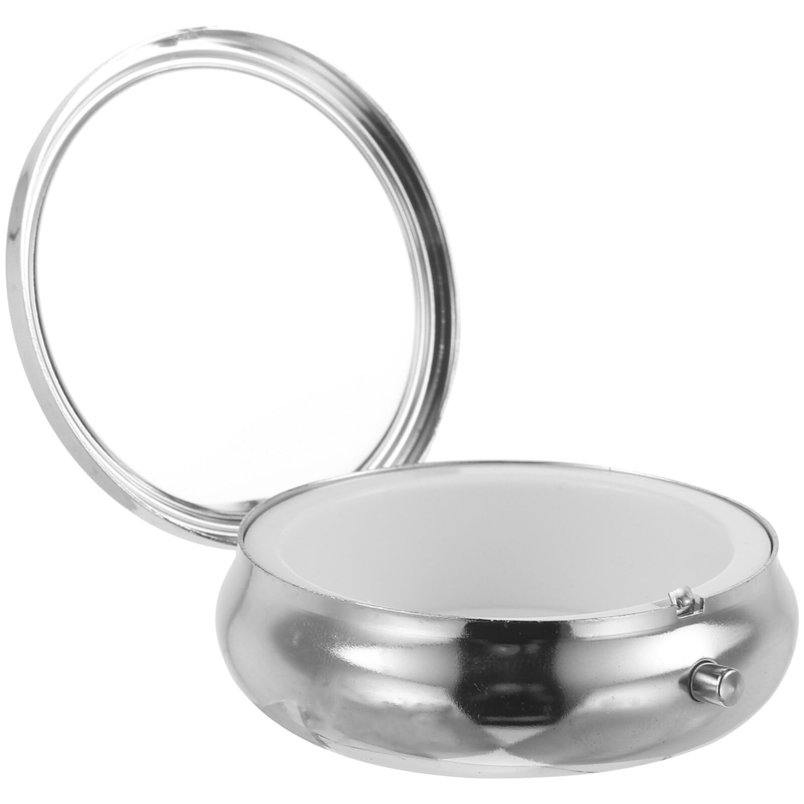 AOKWAWALIY Metal Jewelry Box 2.36 Inch Holy Cup Rosary Storage Case Lightweight with Easy Open Close for Communion and Trinket Organizer