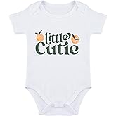 SproutJoy Little Cutie Baby Bodysuit Orange Cute Bodysuit Baby Lil Cuties Bodysuits Babies Unisex Clothes