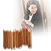 Whitelotous 55Pcs 11sizes Double Pointed Carbonized Bamboo Knitting Needles 5