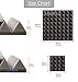 Arrowzoom New 12 Pack of Red & Black (9.8 in X 9.8 in X 1.9 in) Soundproofing Insulation Pyramid Acoustic Wall Foam Padding Studio Foam Tiles AZ1034 (RED&BLACK)